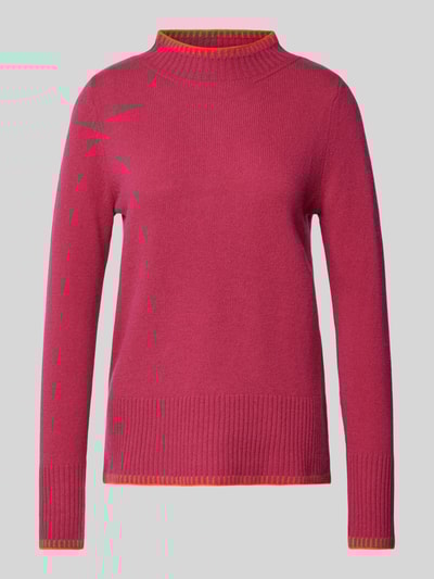 Peek & Cloppenburg Christian Berg WomanWollpullover mit Stehkragen in pink Saisonschlussverkauf