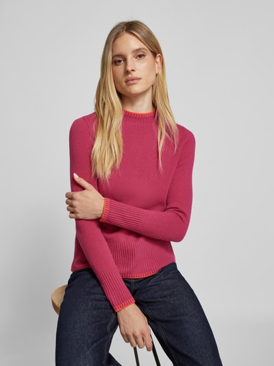 Peek & Cloppenburg Christian Berg WomanWollpullover mit Stehkragen in pink Saisonschlussverkauf