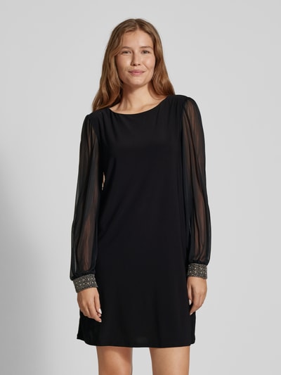 Peek & Cloppenburg ApricotMinikleid mit U-Boot-Ausschnitt in black Weihnachtsangebot