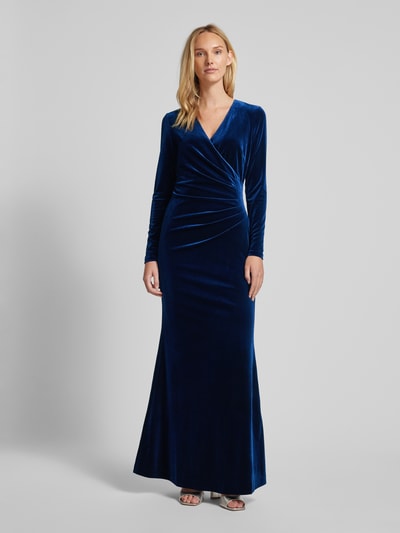Peek & Cloppenburg Christian Berg CocktailAbendkleid in Wickel-Optik in marine Top Angebot