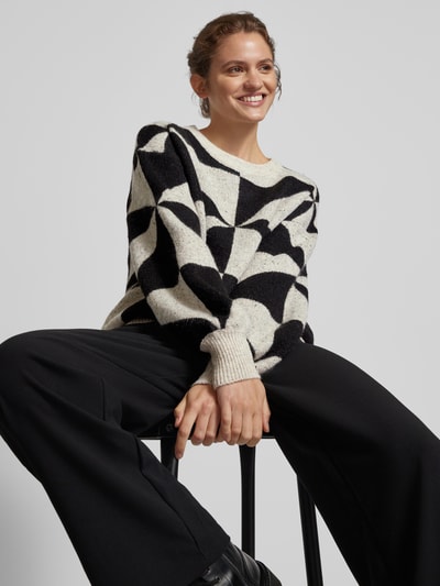 Peek & Cloppenburg OnlyPullover mit Rundhalsausschnitt Modell 'GEORGINA' in offwhite Große Rabatte