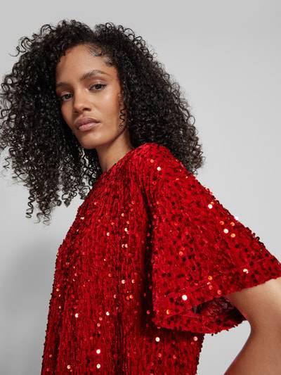 Peek & Cloppenburg Jake*s CasualKnielanges Kleid mit Pailletten in kirsche Kauf eins, bekomm eins gratis
