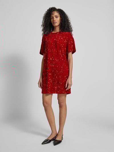 Peek & Cloppenburg Jake*s CasualKnielanges Kleid mit Pailletten in kirsche Kauf eins, bekomm eins gratis