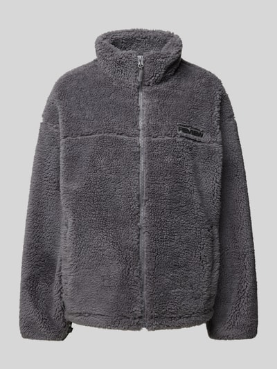 Peek & Cloppenburg ReviewSherpa Jacket mit Label-Patch in dunkelgrau Sonderangebote