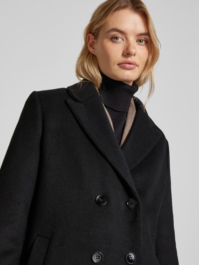 Peek & Cloppenburg Christian Berg Woman SelectionMantel mit Reverskragen in black Tiefpreis