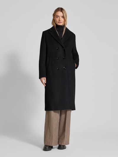 Peek & Cloppenburg Christian Berg Woman SelectionMantel mit Reverskragen in black Tiefpreis
