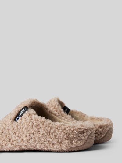 Peek & Cloppenburg VerbenasSlides mit Teddyfell Modell 'YORK CURLY' in camel Wochenangebot