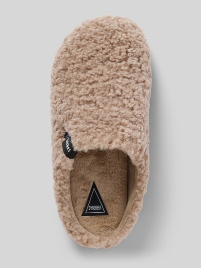 Peek & Cloppenburg VerbenasSlides mit Teddyfell Modell 'YORK CURLY' in camel Wochenangebot