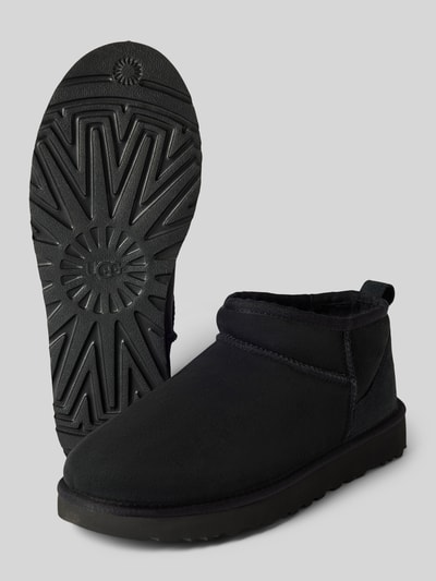 Peek & Cloppenburg UGGBoots aus Leder Modell 'CLASSIC ULTRA MINI' in black Letzte 3 Tage