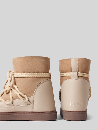 Peek & Cloppenburg INUIKIILederstiefel mit Label-Schriftzug in beige Bis zu 65% Rabatt