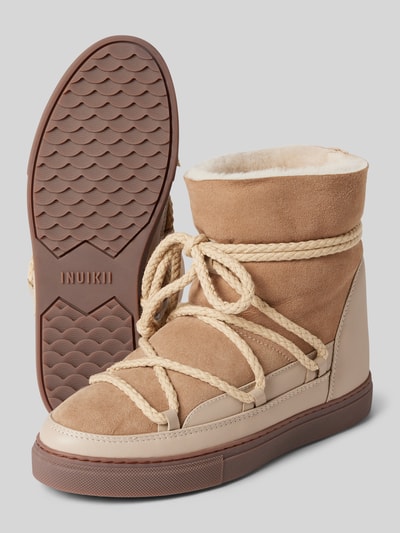Peek & Cloppenburg INUIKIILederstiefel mit Label-Schriftzug in beige Bis zu 65% Rabatt
