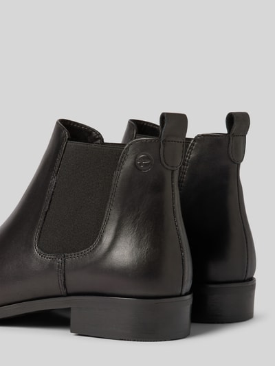 Peek & Cloppenburg TamarisChelsea Boots aus Leder mit Label-Prägung in black Vierteljährliche Förderung