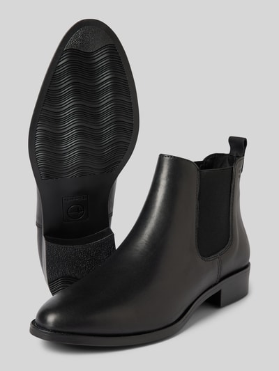 Peek & Cloppenburg TamarisChelsea Boots aus Leder mit Label-Prägung in black Vierteljährliche Förderung