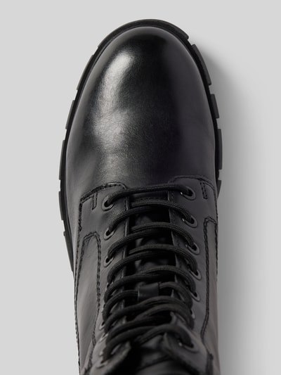 Peek & Cloppenburg TamarisSchnürboots aus Leder mit Ziernähten in black Discount Store für neue Produkte