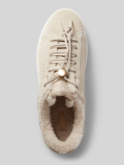 Peek & Cloppenburg GuessChunky Sneaker mit Label-Details Modell 'ELBINA' in beige Nur noch ein Tag übrig