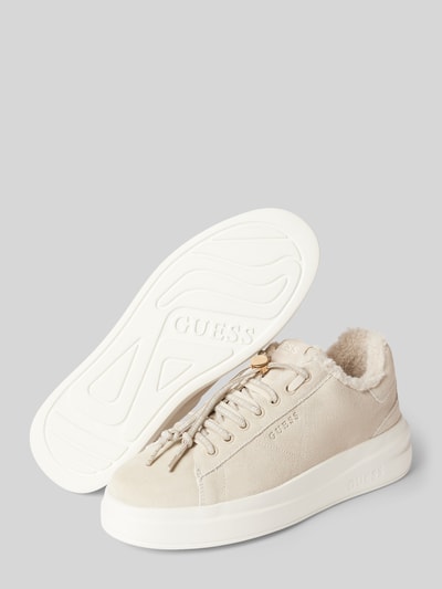 Peek & Cloppenburg GuessChunky Sneaker mit Label-Details Modell 'ELBINA' in beige Nur noch ein Tag übrig