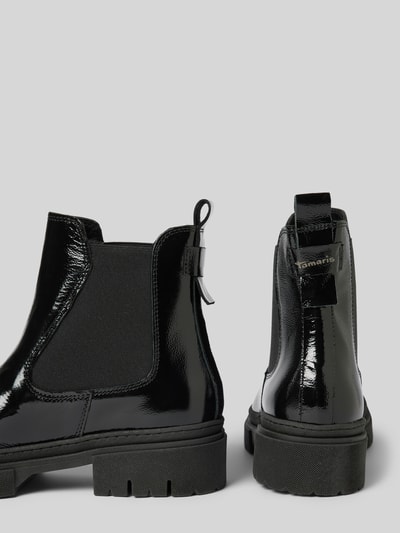 Peek & Cloppenburg TamarisChelsea Boots mit elastischem Einsatz in black 50% Rabatt mit kostenlosem Versand
