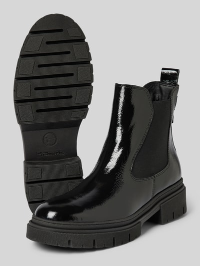 Peek & Cloppenburg TamarisChelsea Boots mit elastischem Einsatz in black 50% Rabatt mit kostenlosem Versand