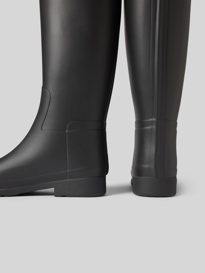 Peek & Cloppenburg HunterGummistiefel mit Label-Badge in black Clearance-Verkauf