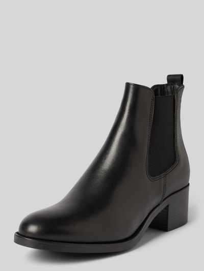 Peek & Cloppenburg TamarisAnkle Boots aus Leder mit Blockabsatz in black